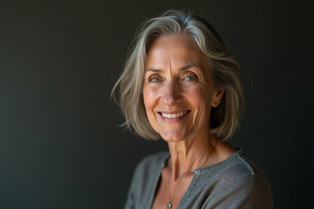 Responsable R&D analysant un tableau blanc avec diagrammes